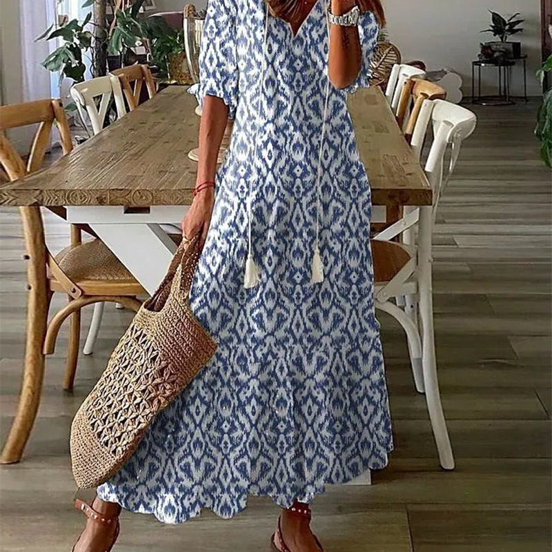 Michaela - Robe Boho avec couverture du ventre