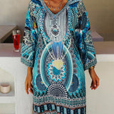 Emelia - Robe Boho à Imprimé Vibrant