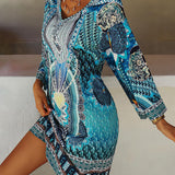 Emelia - Robe Boho à Imprimé Vibrant