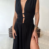 Zolla - Robe texturée avec fente