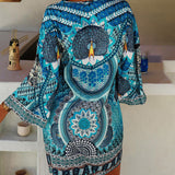 Emelia - Robe Boho à Imprimé Vibrant