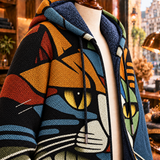 Émilie™ | Veste à capuche avec art de chat
