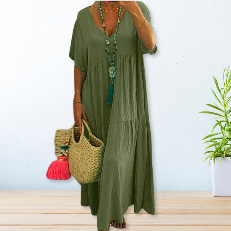 Maelis | Robe en coton-lin