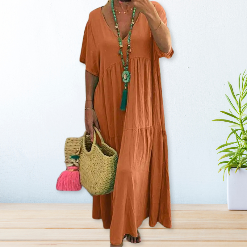 Maelis | Robe en coton-lin