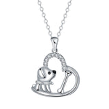 Collier pour Chien avec Pendentif en Cœur