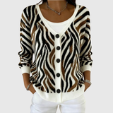 Cardigan en tricot confortable avec boutons