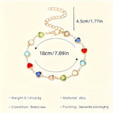 Bracelet unique en forme de cœur