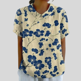 Haut Floral Élégant et Confortable