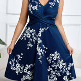 Danica - Robe portefeuille à motifs floraux
