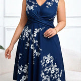 Danica - Robe portefeuille à motifs floraux