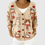 Cardigan en tricot confortable avec boutons