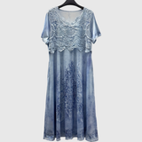 INDIGO | ROBE MIDI ÉLÉGANTE AVEC MOTIF FLORAL
