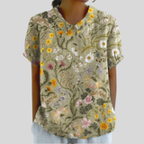 Haut fleuri Élégance et Confort