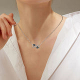 Collier Pendentif Symbole Infini avec Zirconia
