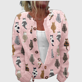 Charlotte™ | Cardigan avec imprimé de chats