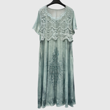 INDIGO | ROBE MIDI ÉLÉGANTE AVEC MOTIF FLORAL