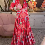 Floriana - Robe à Fleurs Vibrante