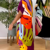 Rianna - Robe avec Motif Abstrait