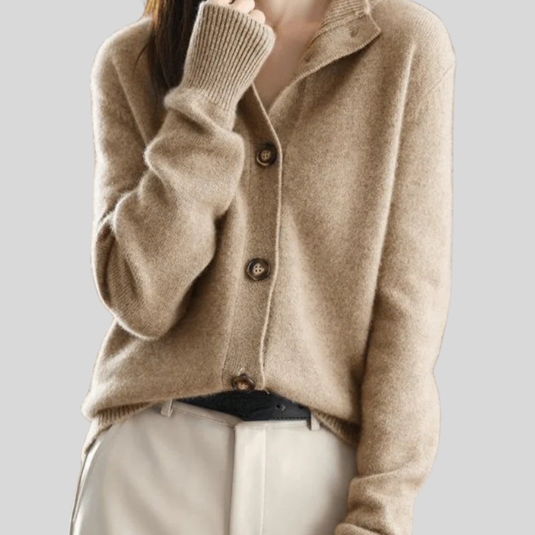 Claire | Cardigan en cachemire au style rétro