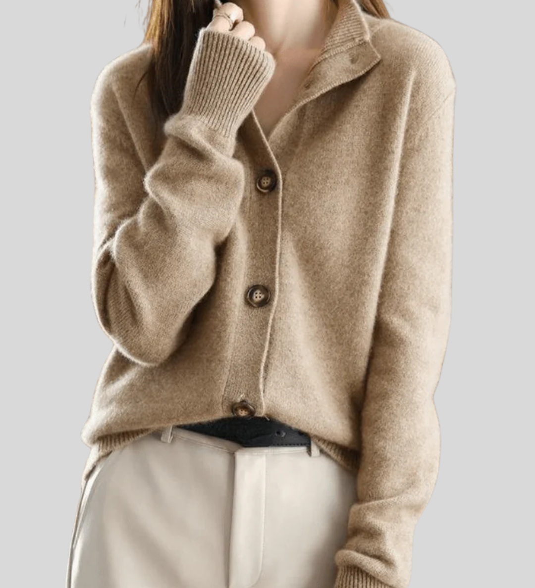 Claire | Cardigan en cachemire au style rétro