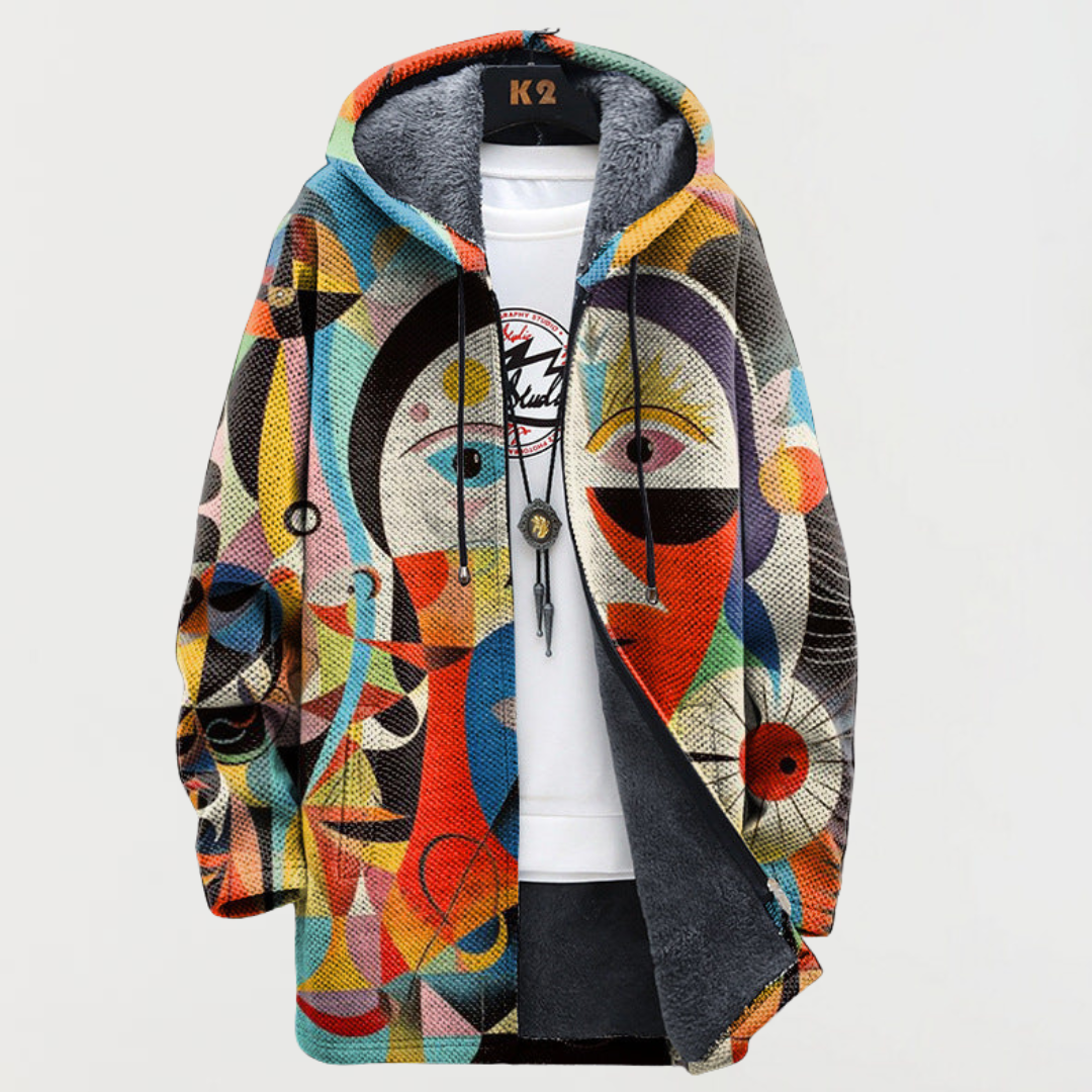 Claire™ | Veste à capuche avec des lignes artistiques