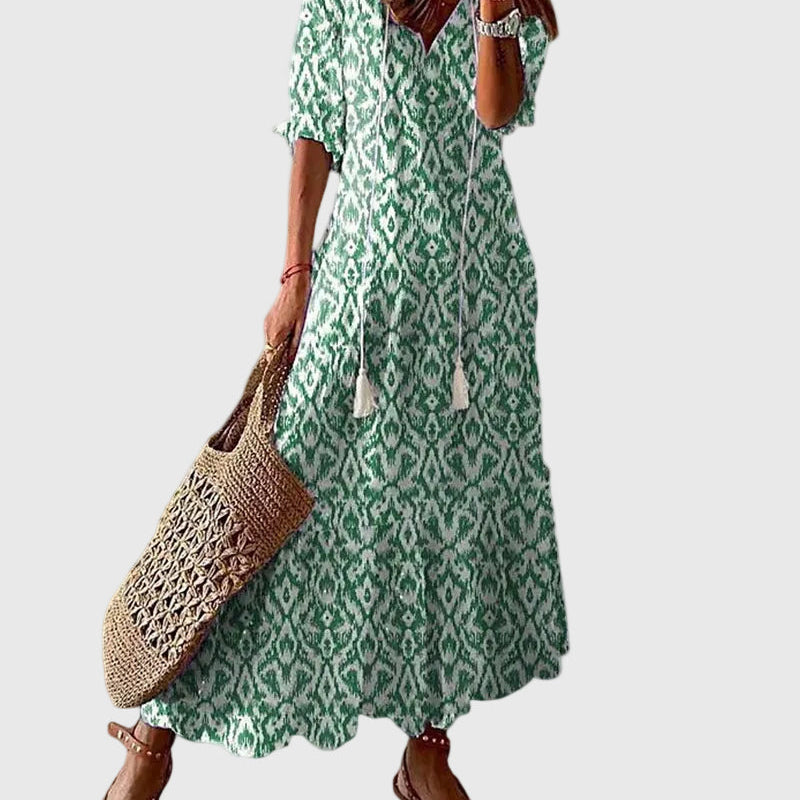 Amalia | Robe Maxikleid Vintage Boho pour l'été