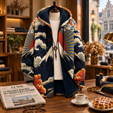 Marie™ | Veste à capuche avec motif de montagne