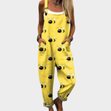 Salopette jaune avec des abeilles