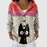 Cardigan à capuche en tricot