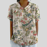 Haut fleuri Élégant Confort