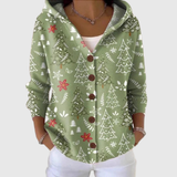 Cardigan en tricot avec capuche