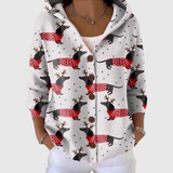 Cardigan Komfort avec capuche en tricot
