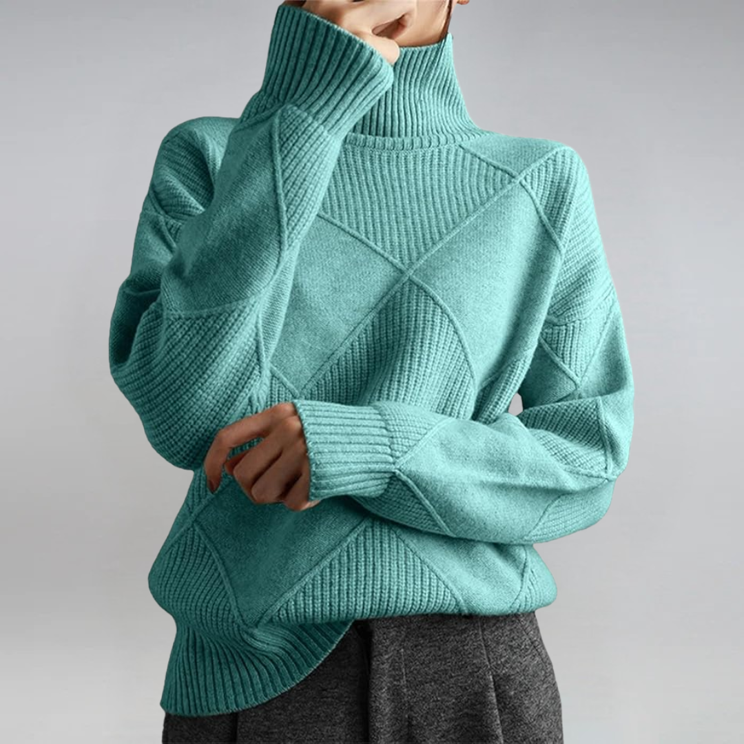 Lauren | Pull en cachemire luxueux avec col montant