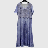INDIGO | ROBE MIDI ÉLÉGANTE AVEC MOTIF FLORAL