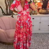 Floriana - Robe à Fleurs Vibrante