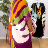 Rianna - Robe avec Motif Abstrait