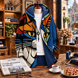 Émilie™ | Veste à capuche avec art de chat