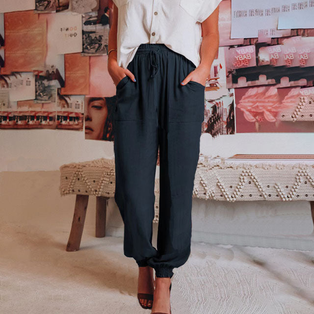 Kaeli – Pantalons de jogging élégants avec cordon