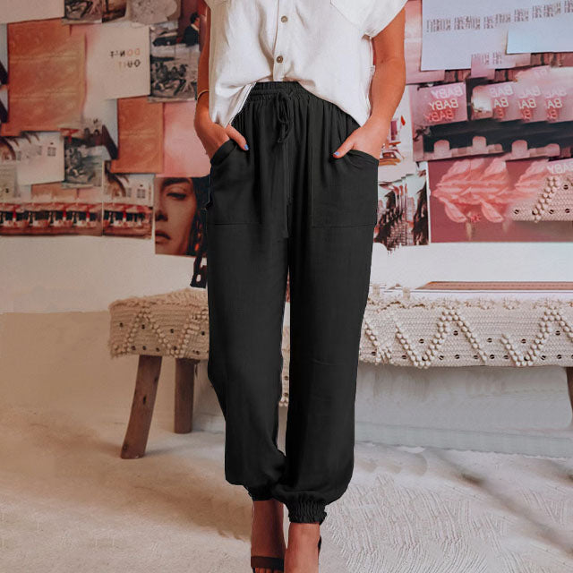 Kaeli – Pantalons de jogging élégants avec cordon