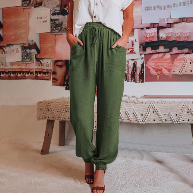 Kaeli – Pantalons de jogging élégants avec cordon