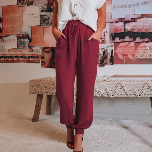 Kaeli – Pantalons de jogging élégants avec cordon