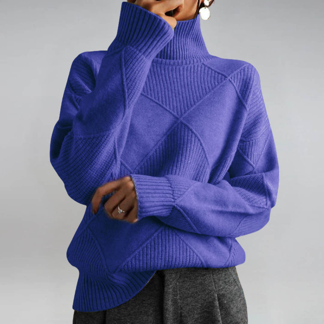 Lauren | Pull en cachemire luxueux avec col montant