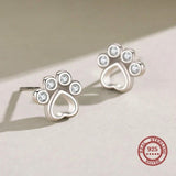 Boucles d'oreilles Pattes en Argent Sterling – Avec Zirconia Étincelants