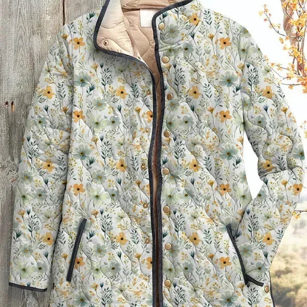 Waltraud™ | Veste matelassée avec petits fleurs
