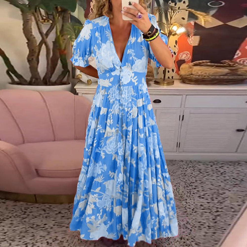 Floriana - Robe à Fleurs Vibrante