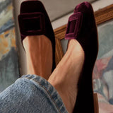 Noë™ | Mocassins en daim au design