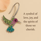 Boucles d'Oreilles Étincelantes en Colibri