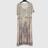 INDIGO | ROBE MIDI ÉLÉGANTE AVEC MOTIF FLORAL