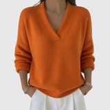 Faye | Pull à col en V doux avec coupe décontractée