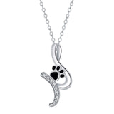 Collier Pendentif Empreinte de Patte Mignonne